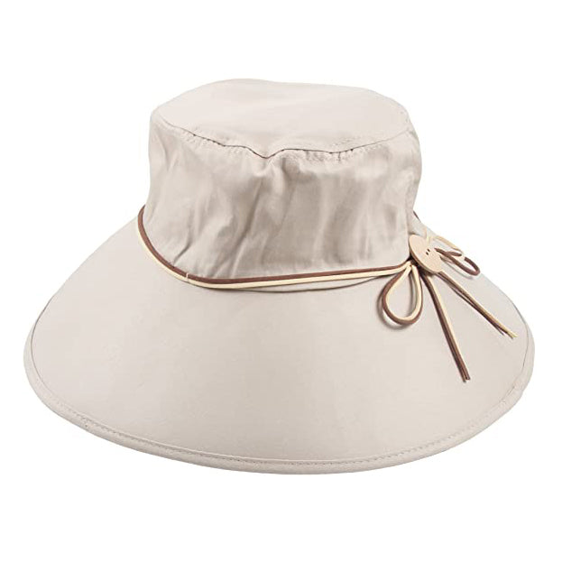 Sidiou Group Anniou Ladies Bucket Hats Summer Cotton Anti-UV Sun Hat UPF50+ Foldable Cap Wide Brim Beach Hats For Women