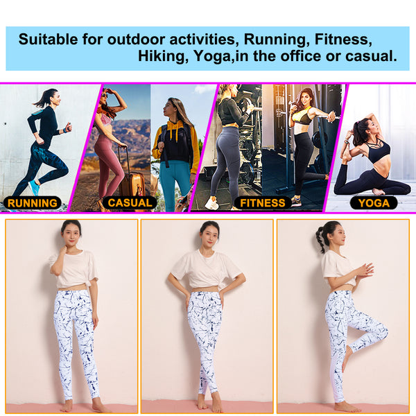 Sidiou Group Anniou Fitness Yoga Pants Womens Sports Leggings Elastic Mesh Gym Pants Workout Tight Running Pants
