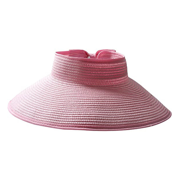 Sidiou Group Anniou Summer Empty Top Hats Women Roll Up Wide Brim Sun Visor Hat Beach Caps Folding Straw Hat