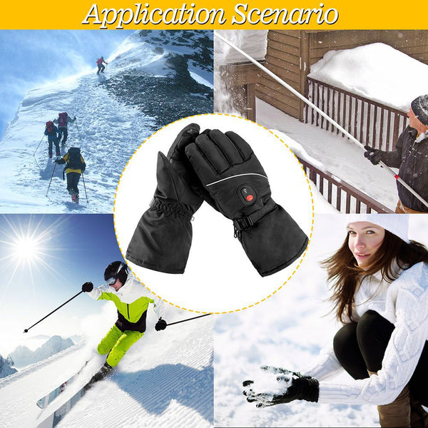 Sidiou Group Anniou New Winter Heating Gloves Warm Men Women Heated Ski Gloves for Outdoor Sports Motorcycle Snowboard Gloves