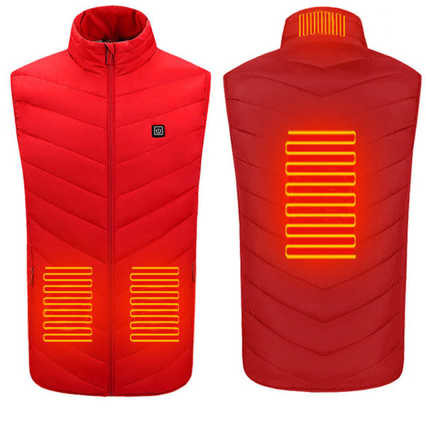 Sidiou Group Anniou Heated Vest USB Charging Heated Adjustable Down Jacket Vest Men Rechargeable Electric Heating Gilet Vest（ Not Included Power Bank)