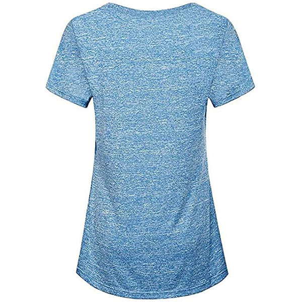 Sidiou Group Anniou Fitness Yoga T-Shirt Women Quick Dry Sports T Shirt Running Tee Shirt Elastic Short Sleeve Gym Training Tshirt Yoga Tops