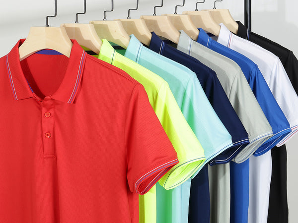 Sidiou Group Anniou Customized Summer Polyester Short Sleeve T-shirts Sports Golf Polo Shirt Basic Blank Company Uniform Polo Shirt