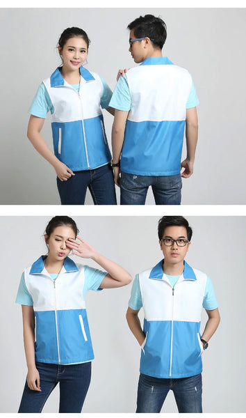 Sidiou Group Summer Reflective Waistcoat Men's Custom Work Apparel Embroidery Uniforms Patchwork Promotional Vests With Printed Logo
