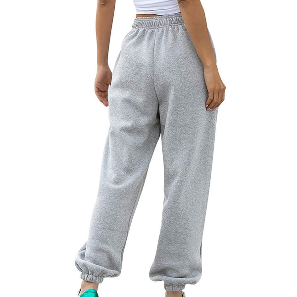 Sidiou Group Anniou High Quality Jogging Sweatpants Women High Waist Jogging Pants Workout Drawstring Sports Pants with Pockets