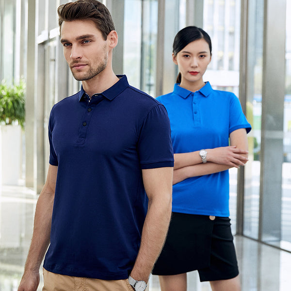 Sidiou Group High Quality Cotton Embroidered Polo Shirts Men Casual Breathable Short Sleeve Uniforms Office Business Custom Logo Work Shirts