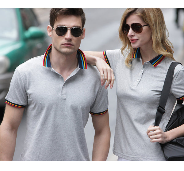 Sidiou Group Top Quality New Breathable Summer Solid Custom Logo Work Shirts Mens Cotton Shirts Tops Custom Embroidered Polo Shirts