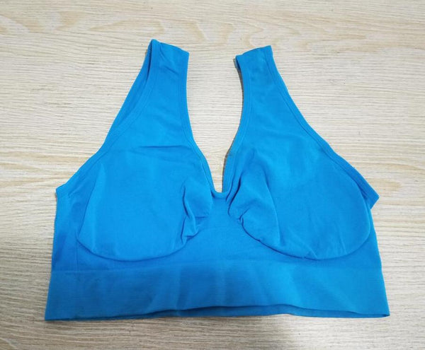 Sidiou Group Anniou Women Yoga Underwear Padded Crop Tops Underwear Gym Top Yoga Sport Bra Breathable Fitness Running Vest Yoga Bras