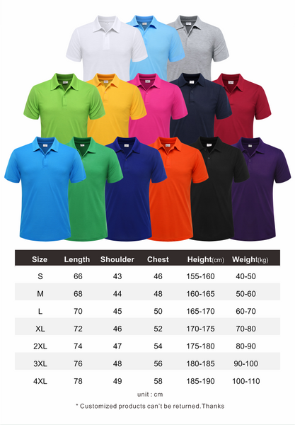 China Wholesale Summer Cheap Casual Short-sleeved 100 % Polyester Polo T-shirt Custom Plain Personalised POLO Shirts Design Men and Women