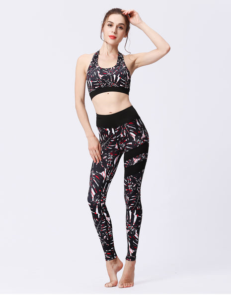 Sidiou Group Anniou Two Piece Set Women Tracksuit Fitness Clothing Seamless Yoga Sets Gym Wear Sweatsuit Workout Clothes for Women Printed Leggings