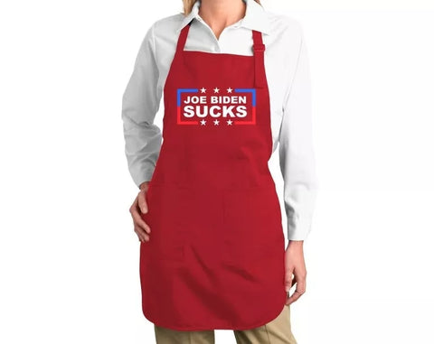 Sidiou Group Anniou Custom Aprons With Own Design Logo  Hot Sale Adjustable Neck Strap 100% Cotton Campiagn President Election Apron with Pocket