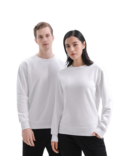 Sidiou Group Anniou Autumn Winter Fashion Round -Neck Long Sleeve Pullover Youth Casual Solid Color Pullover Hoodies Sweatshirts for Men and Women