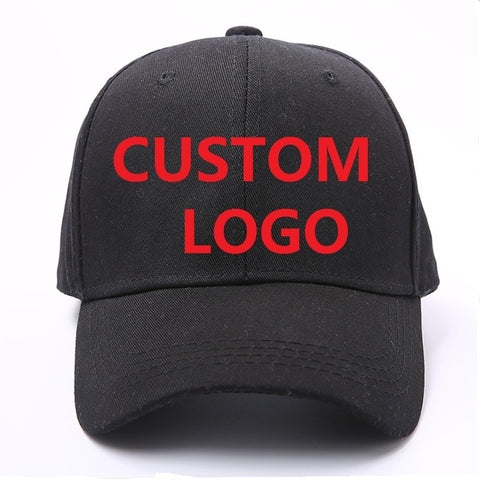 Custom Design Your Own Logo Fashion Hip Hop Cap Unisex Adjustable Baseball Cap Casual Solid Color Personalized Embroidery Hats
