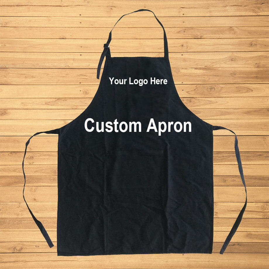 Sidiou Group Custom Apron Any Logo Any Color BBQ Cleaning Cooking Baking Kitchen Adjustable Buckle  Aprons Gift Daily Home Use Restaurant Uniform
