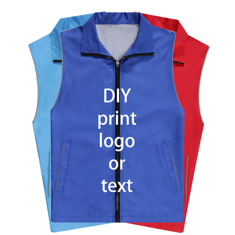 Sidiou Group Unisex Slim Solid Casual Uniform Vests Men Women Volunteers Workwear Custom Print Embroidered Workshop Overalls Create Your Own Vest