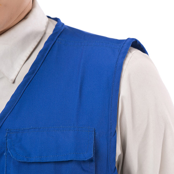 Sidiou Group Multi Pocket Solid Color Sleeveless Fishing Vest Volunteer Waistcoat Custom Text Logo Embroidered Workwear Printed Mens Vest