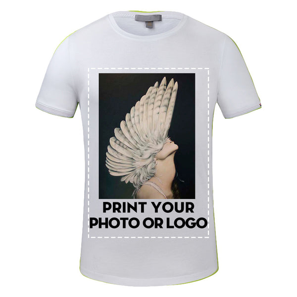 Sidiou Group New Arrival 100% Cotton Male Blank T Shirt Casual Couples Personalised T-Shirt Printing Text Solid Custom Photo T Shirts