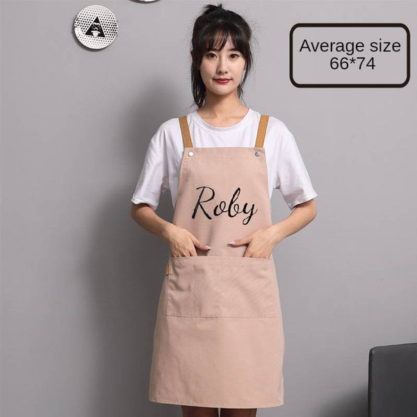 Personalized Advertising Aprons Embroidered Custom Made Restaurant Barber Kitchen Gardening Work Aprons With Own Logo