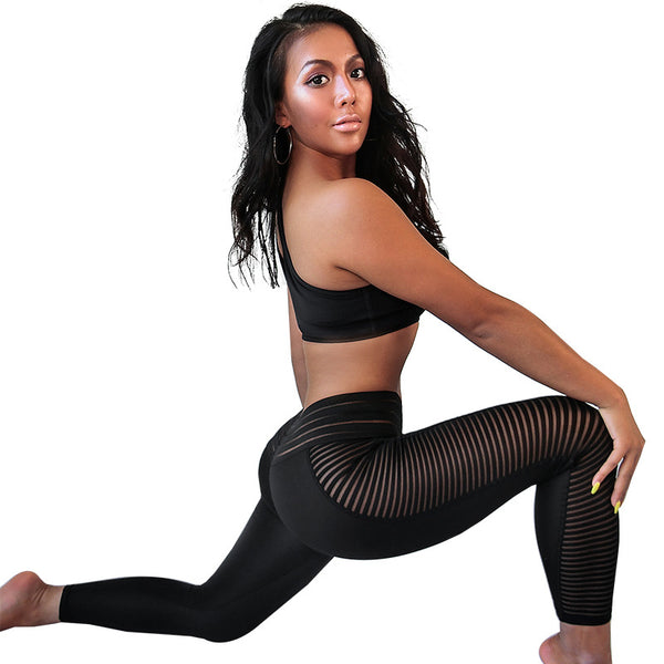 Sidiou Group Anniou Women Push Up Leggings Workout High Waisted Sportswear Hollow Out Black Women Leggings for Fitness Yoga Pants Gym Sport Tights