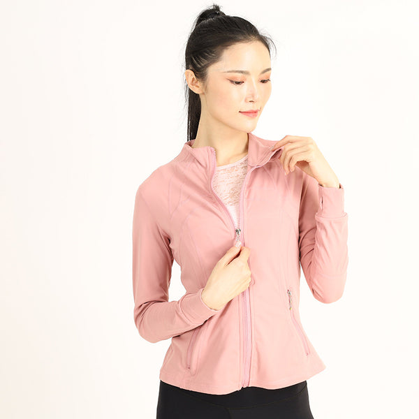 Sidiou Group Anniou High Quality Autumn Yoga Jacket for Women Long Sleeves Running Exercise Fitness Wear Women's Fitness Jacket