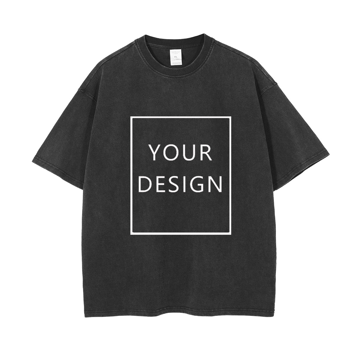 Sidiou Group Factory Wholesale 250g Thick Washed And Worn Men's T-Shirts DIY Brand Logo Picture Design Your Own T-shirts Online