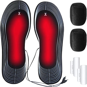 Sidiou Group Anniou Electric Heating Insole Foot Warmer Rechargeable Heated Insoles Washable Thermal Insoles For Men and Women Winter Outdoor Sports Heated Shoe Insoles