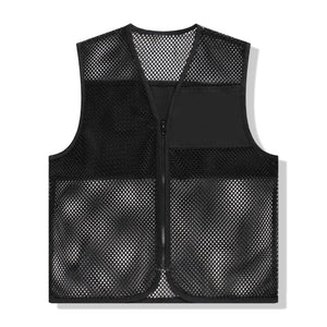 Sidiou Group DIY Summer Unisex Custom Advertising Shirts Online Printing Workwear Logo Text Breathable Mesh Personalized Vests