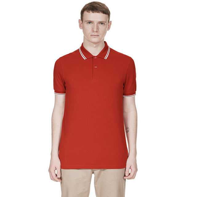 China Custom Polo Shirt Embroidery Men's Short Sleeve Golf Polos 100% Cotton High Quality Printed Promotional Polo Shirts
