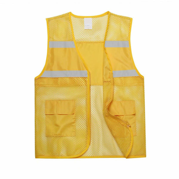 Sidiou Group Custom Design Multi-pocket Mesh China Working Vest Print Logo Personalised High Visibility Workwear Uniform Safety Vests