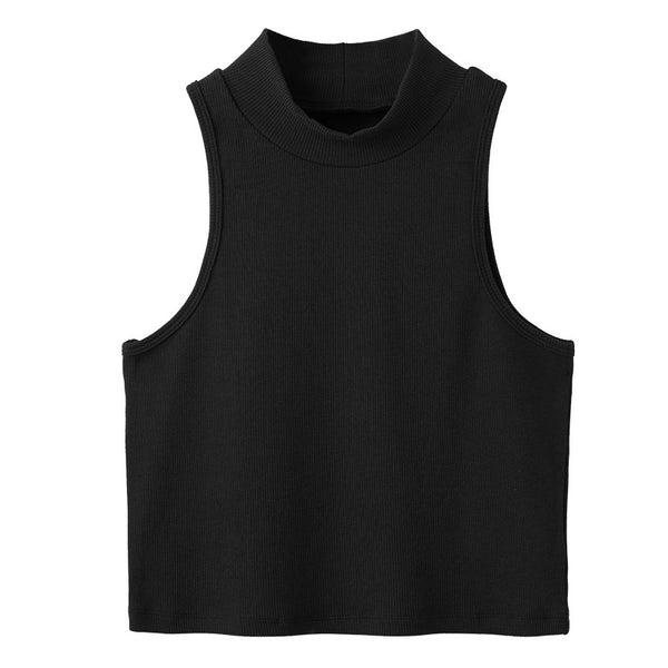 Sidiou Group OEM Custom Fashion Bodycon Solid Color Vest Sleeveless Crop Tops Girls Summer Tights Sexy Fitted Tank Top Women