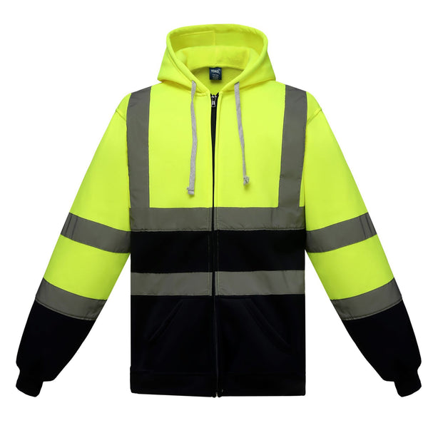 Design Your Own Custom Workwear Uniforms Reflective Breathable Hoodie Industrial Uniform  Long Sleeve Security Guard Workwears