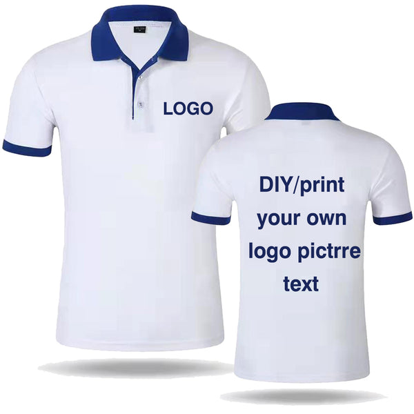 Sidiou Group Anniou Custom Cotton Polo Golf Shirts Fashion Casual Short Sleeve Personal Company Group Logo Men's Women's Personalized Polo Shirts