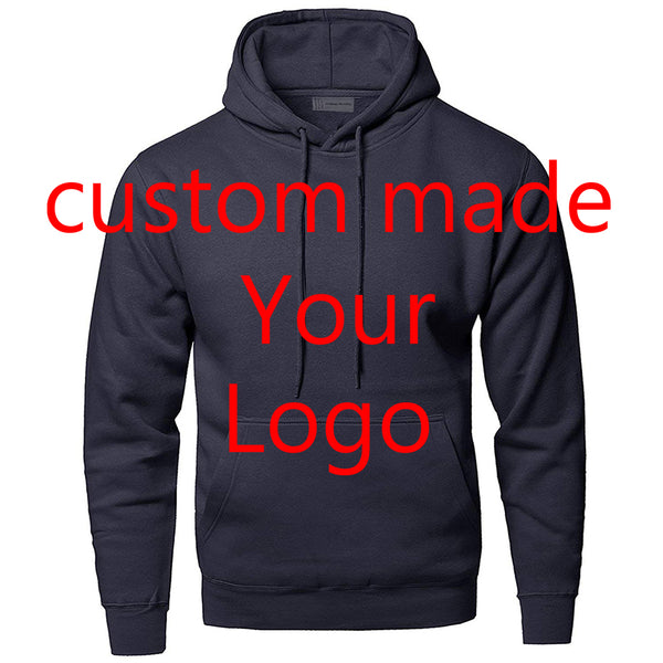 Wholesale Custom Made Your Logo Embroidered Heavyweight Hoodies Creat Own Design Sweatshirt Sportswear Men Women Manufacturers
