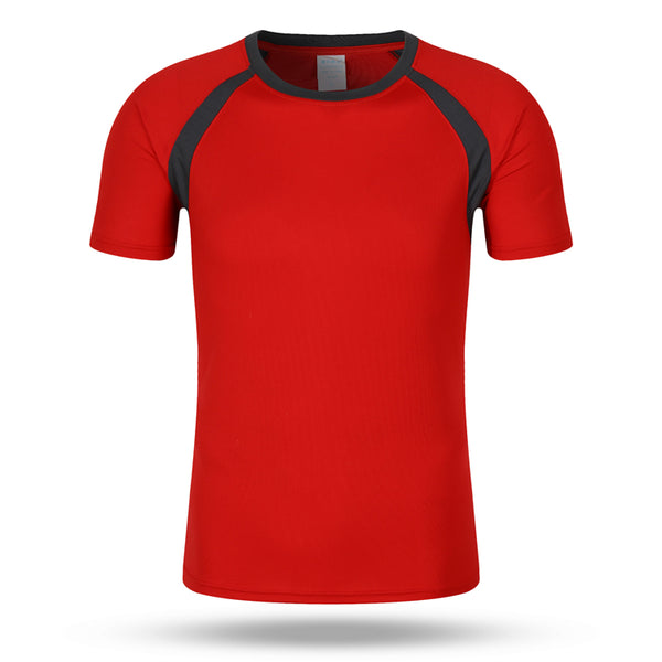 Sidiou Group Men's Quick dry Short Sleeve T Shirts Custom Printed Embroidery Logo Color-Block O-neck Team Sportswear Fitness Sports Jerseys