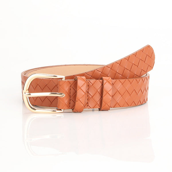 Sidiou Group Good Quality Belts For Women Gold Square Alloy Buckle Waistband PU Leather Belt Pants Dress Waist Belts for Women