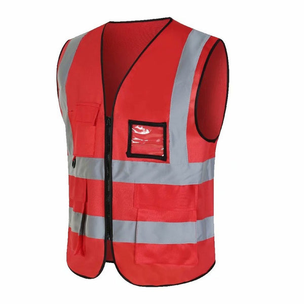 Sidiou Group New Bright Neon Color With Reflective Strip Personalised Hi Vis Vests Custom Workwear Printing Embroidered Safety Vests