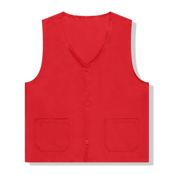 Sidiou Group Casual Sleeveless Jacket Vests Single Breasted V-neck Promotional Printing Custom Women's Embroidered Vests