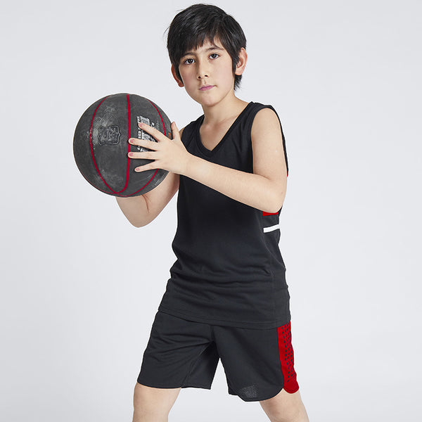 Wholesale Children Cheap Basketball Uniform Sets Custom High Quality Boys Basketball Shirts Breathable Basketball Team Jersey