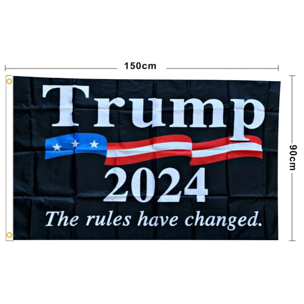 Wholesale Custom 100% Polyester US Election Product 90*150 Trump Campaign Flag Printed Logo USA President Election Flag