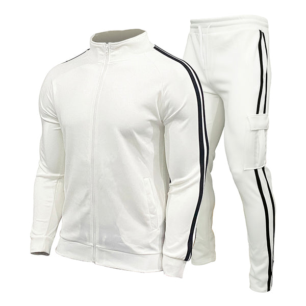 Sidiou Group Anniou Fashion New Men Sportswear Spring Autumn Tracksuit 2 Piece Sets Sports Suit Jacket+Pant Sweatsuit Jogger