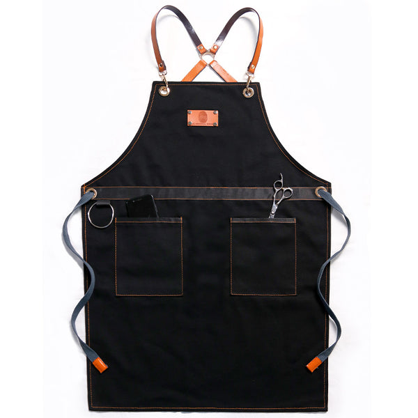 Sidiou Group Custom Fashion Canvas Kitchen Aprons with Pocket For Woman Men Chef Work Apron For Grill Restaurant Bar Shop Cafes