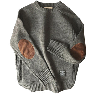 Sidiou Group Anniou New Fashion Mens Pullover Sweater Autumn Casual Loose Thick Round-Neck Wool Knitted Sweaters