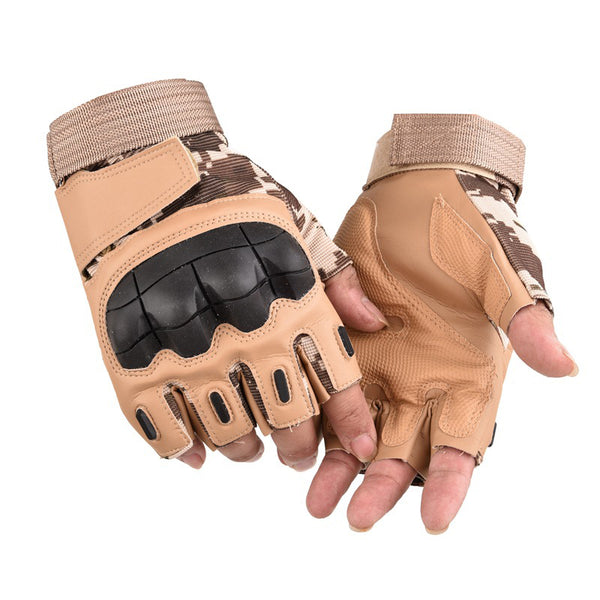 Sidiou Group Outdoor Gloves Strategy Technique Gloves Half Finger Style Training Camping for Sport Protection