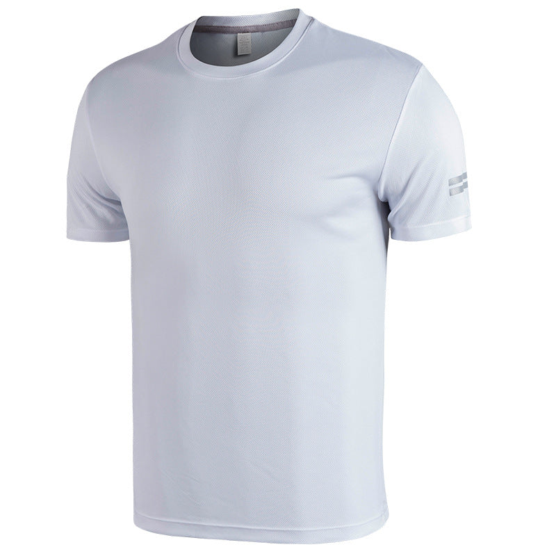 ﻿Sidiou Group Anniou Summer Men Outdoor Breathable Quick-drying Sportwear Training Running Gym T shirts Loose Mesh Men's T-shirts