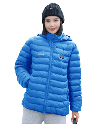 Anniou Dual Switch Unisex Hooded Winter Heating Coat - Sidiou Group