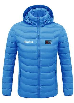 Anniou Dual Switch Unisex Hooded Winter Heating Coat - Sidiou Group