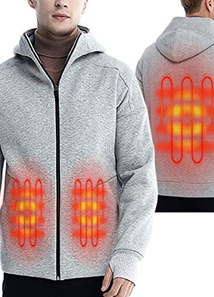 Anniou Mens Heated Hoodie Jacket - Sidiou Group