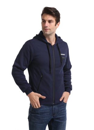 Anniou Men's Navy Heated Zip Up Hoodie - Sidiou Group