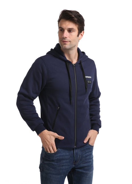 Anniou Men's Navy Heated Zip Up Hoodie - Sidiou Group