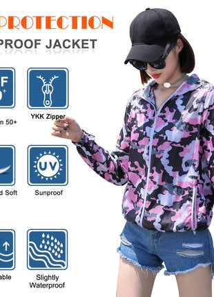Anniou UPF 50+ Anti UV Sun Protection Camo Jacket - Sidiou Group